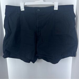 Old Navy Black Shorts, Women's Size XXL, High-Rise OG Chino, 2 Front Pockets